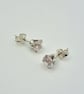 Rose Quartz Sterling Silver 5mm Stud Earrings