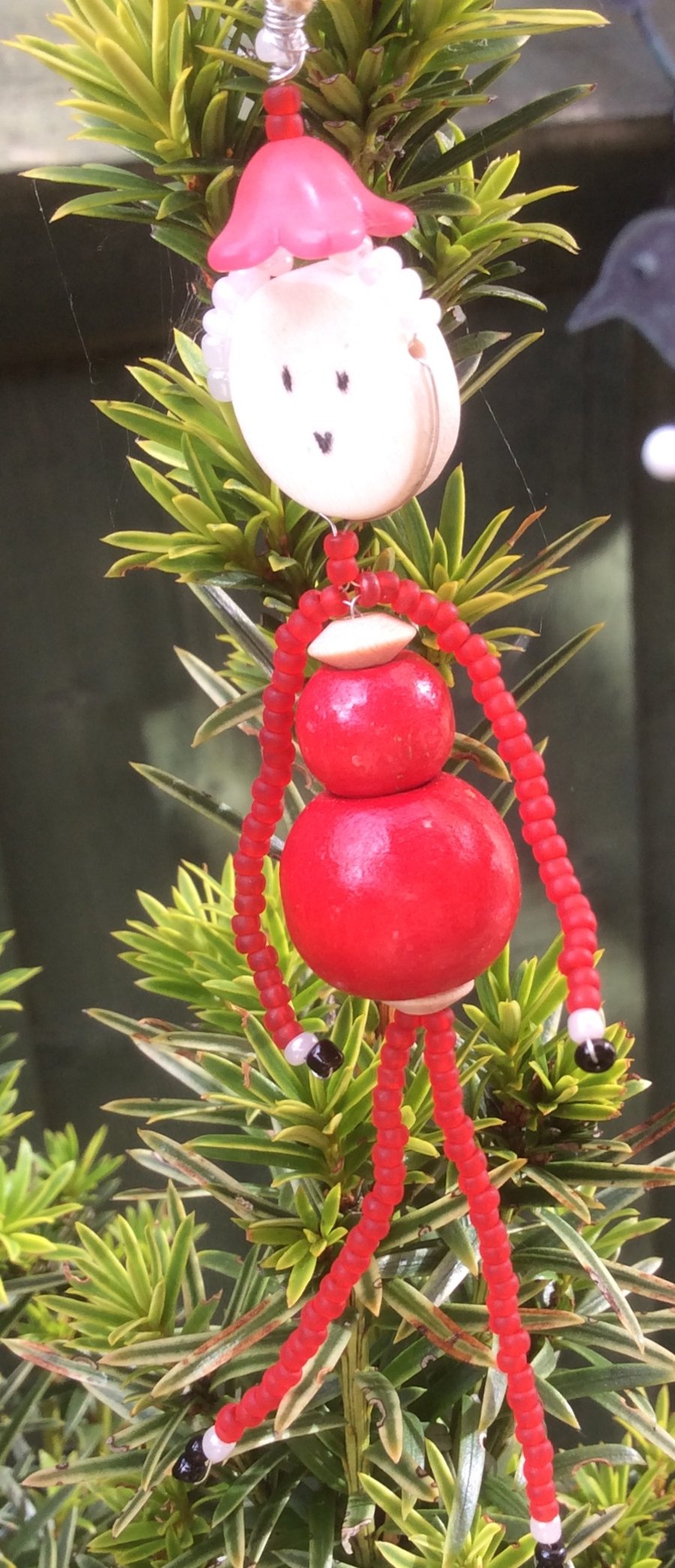 Christmas Bead Pixie Decoration