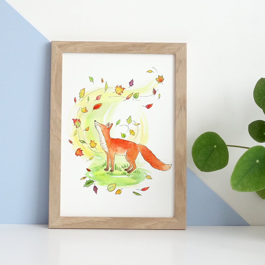 A Fox Called Frederick - Illustrated Art Print by Lizzie Martell