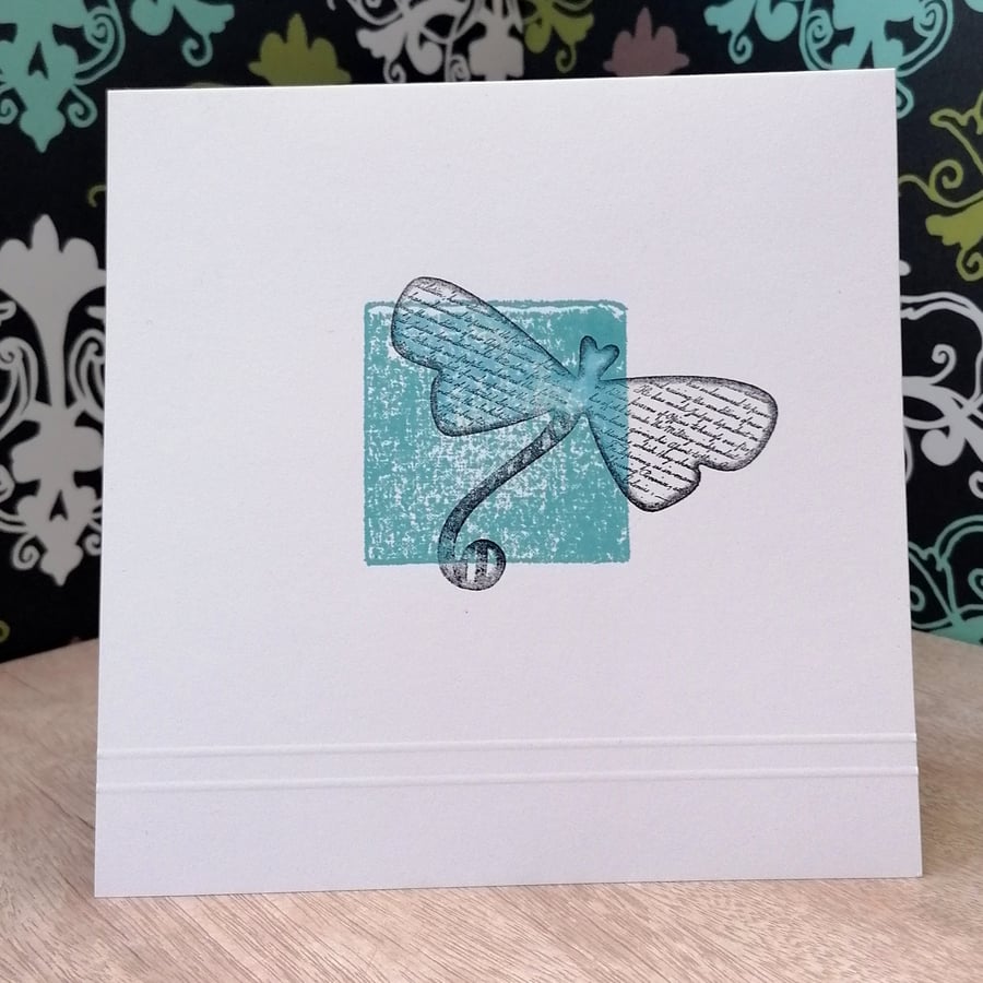 Any Occasion Greeting Card, Blue Dragonfly