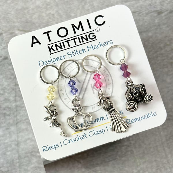 Stitch Markers- Cinderella Set of 4 - Make Your Mark