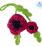 Poppy bag charm. Poppy keyring. Poppy gift gift. Poppies - Image 10