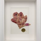 Bois-de-Vincennes, botanical artwork made of poppy and rose petals