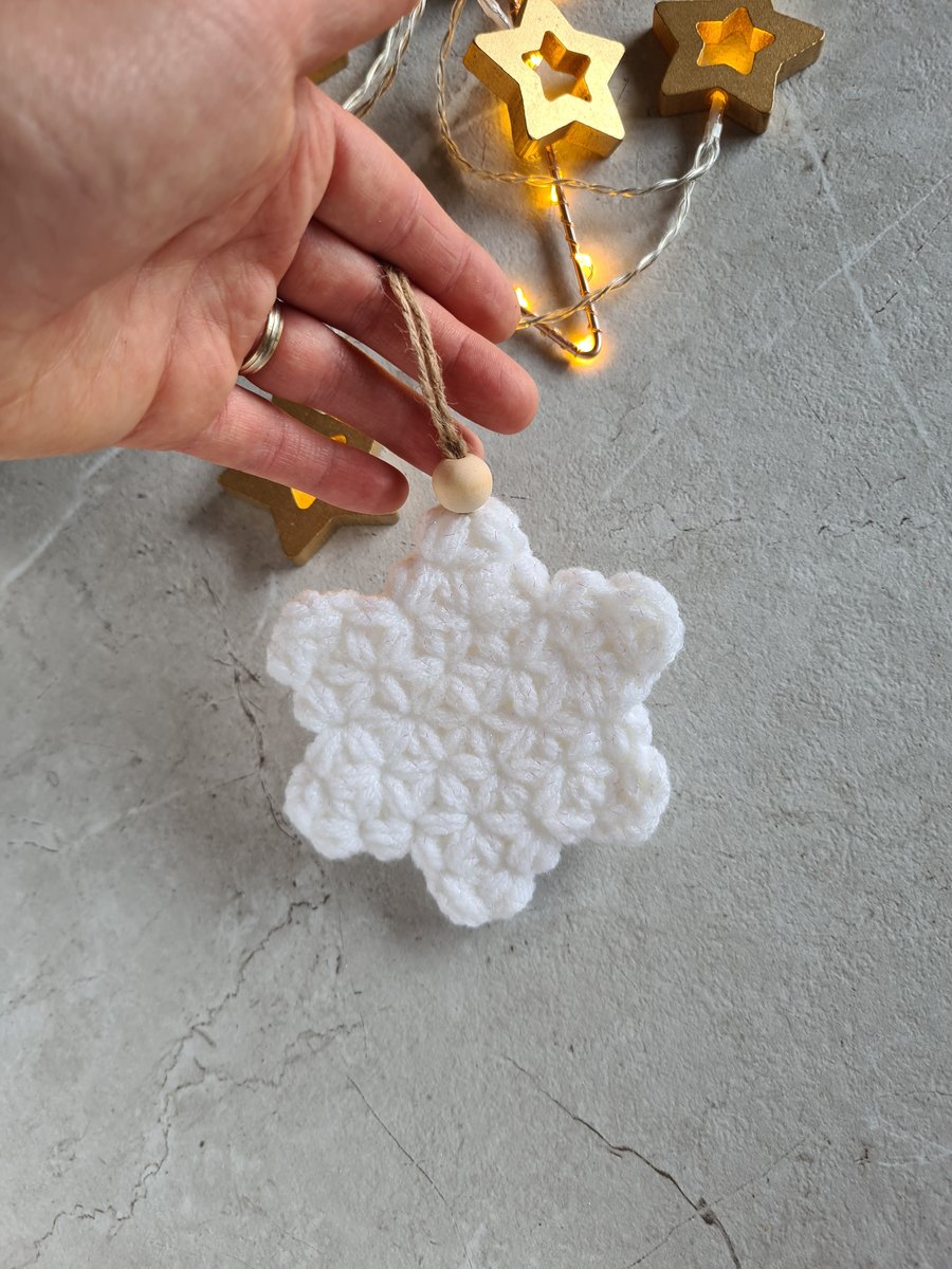 Handmade Crochet Star Ornament