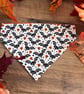 Dog Bandana - Halloween - Fully Reversible Over the Collar - Ghosts & Bats - Image 3