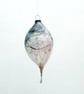 Blown Glass Pink Marbled Bauble Decoration