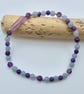 Amethyst & Angelite Bracelet, Birthday, Anniversary, Valentine Gifts For Her - Image 3
