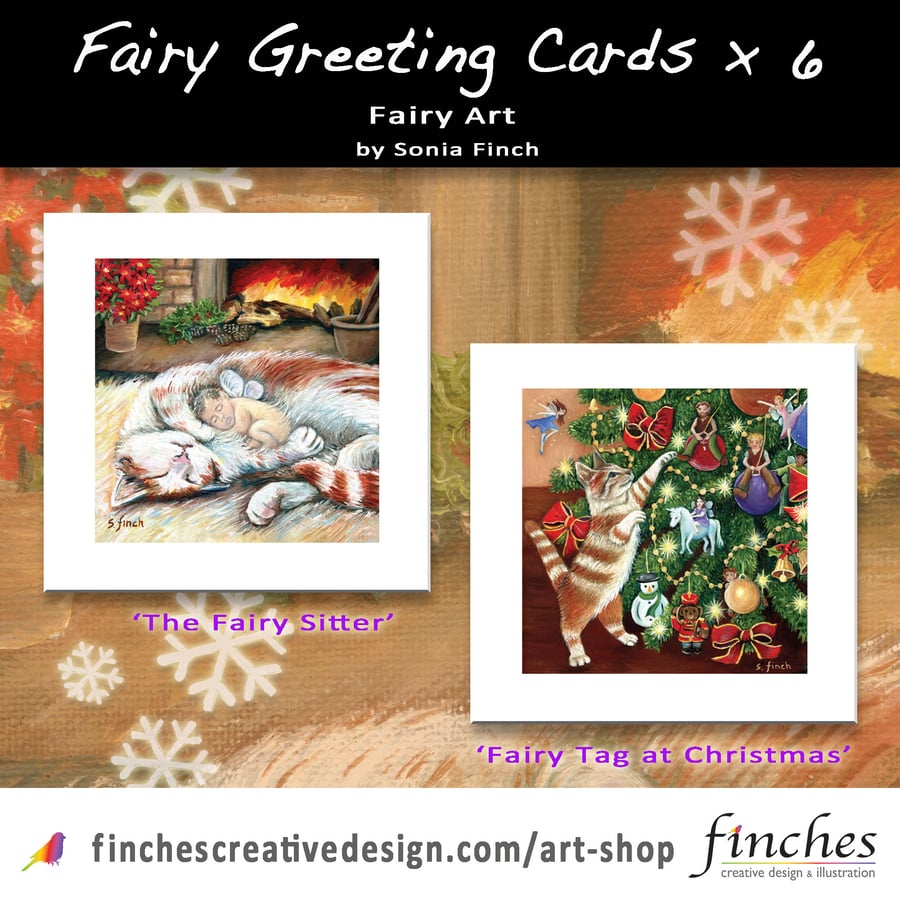 Fairy Greetings Set of 6 Cards