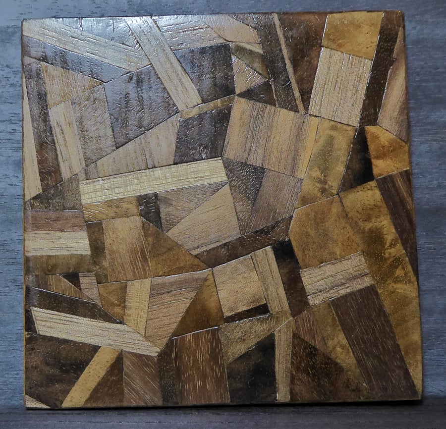wood veneer coaster