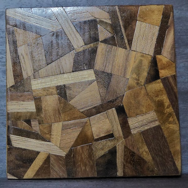 wood veneer coaster
