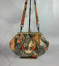 Gothic medium clutch bag, Goth kiss clasp bag, detachable strap, Handmade - Image 7