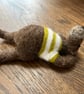 Needle Felted bear relaxing 