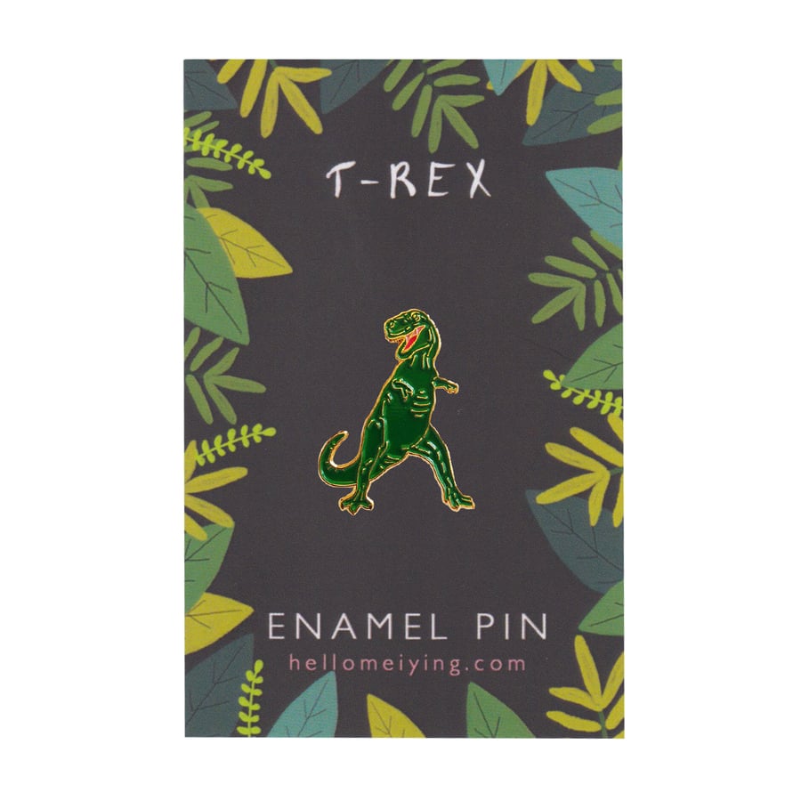 T Rex, Dinosaur Enamel Pin