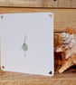 Sea Glass Bird Card, Handmade Thinking of You Card, Tiny Bird with a Big Heart - Image 10