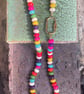 Smarties Rainbow Hand Knotted Beaded Necklace - Image 2