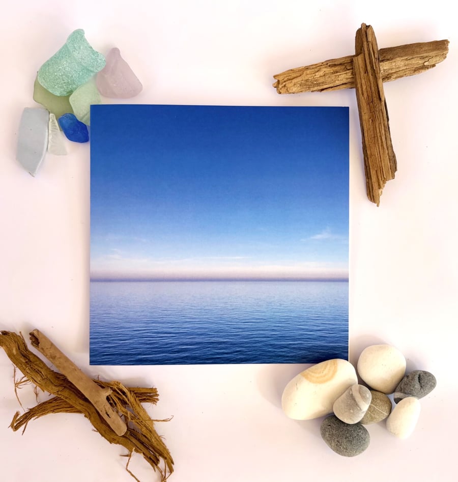 Blue - printed greetings cards