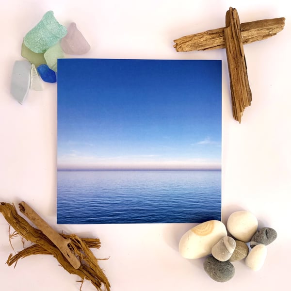 Blue - printed greetings cards