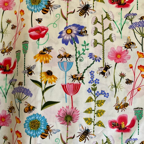 Half a Metre of Floral Fabric