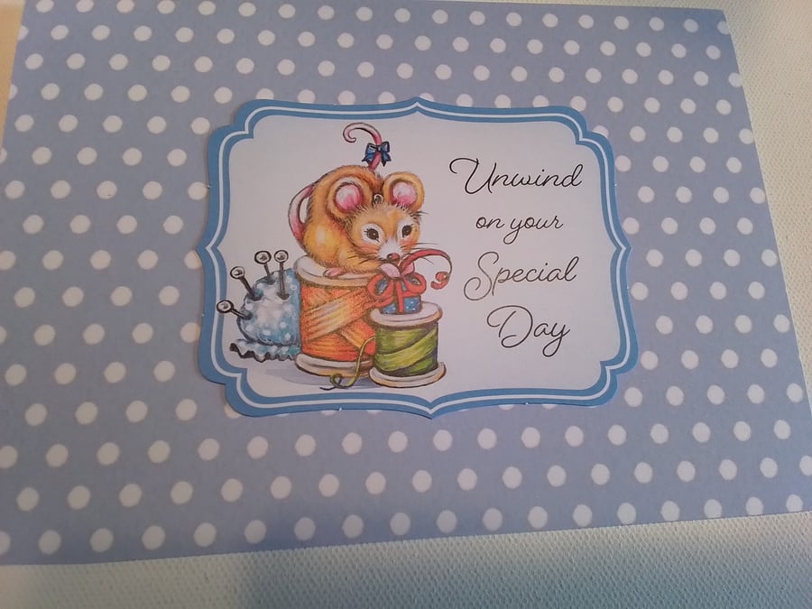 Special day card. Birthday card. Handmade card. Retirement card. Ref 102