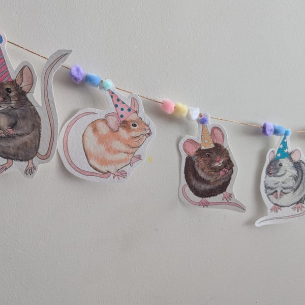 Mouse Birthday Bunting