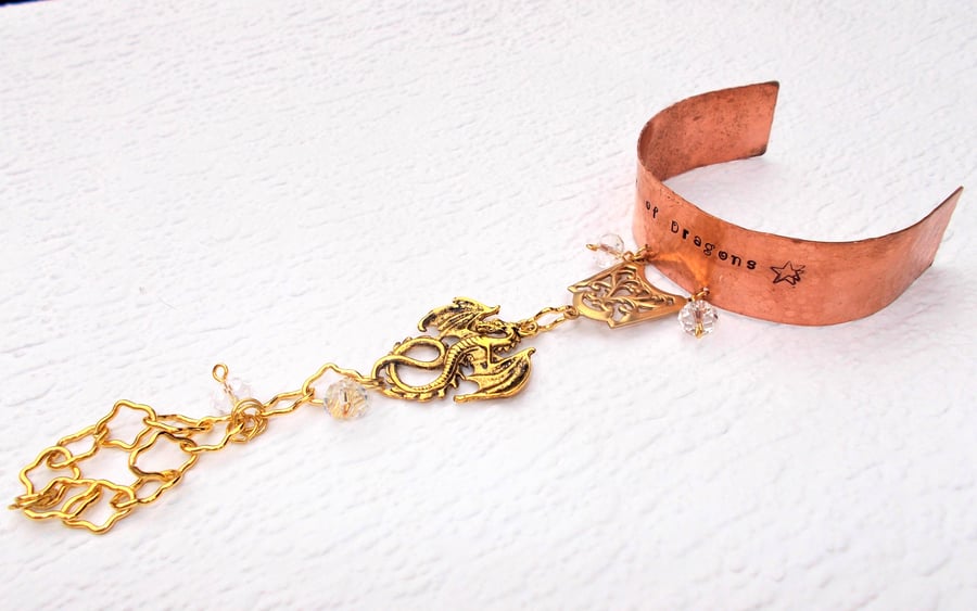 Copper Dragon Slave Bangle - Bracelet 
