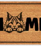 Maine Coon Cat Home Door Mat No.3 - Maine Coon Cat Welcome Mat - 3 Sizes