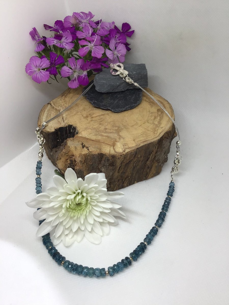 London Blue Coated Topaz Necklace