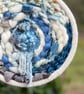 Wild Sea Hand Woven Circular Wall Hanging in Handspun Yarns - Image 3