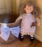 Olivia 14 Inch Handmade Rag Doll with Teddy Bear Pocket Friend  - Image 4