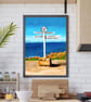 Land's End, Cornwall Illustrated A4 Art Print - Image 2