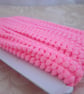 Bright Pink Mini Pompom Trim - Image 1