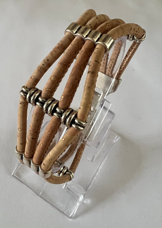 Natural Cork 4-Strand Bracelet
