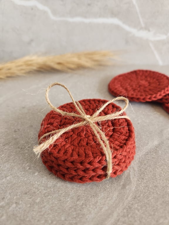 Set of 3 reusable crochet face scrubbies, cotton pads