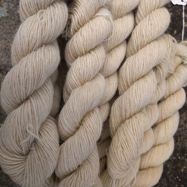 Organic Romney Wool Fibre - Singles