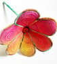 Multicoloured Textile Art Flower - Image 2