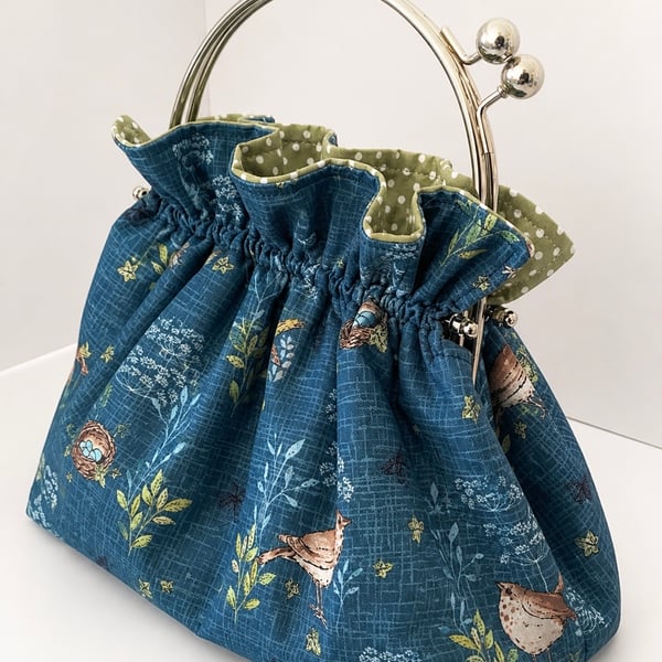Quirky Handmade Kiss Clasp Frame Handbag 