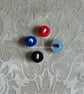 Red and white football buttons - Image 2