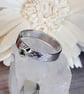 Peridot Ring Sterling Silver size N, Hallmarked, August birthstone - Image 3