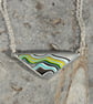 Geometric boatite and silver pendant - Image 4