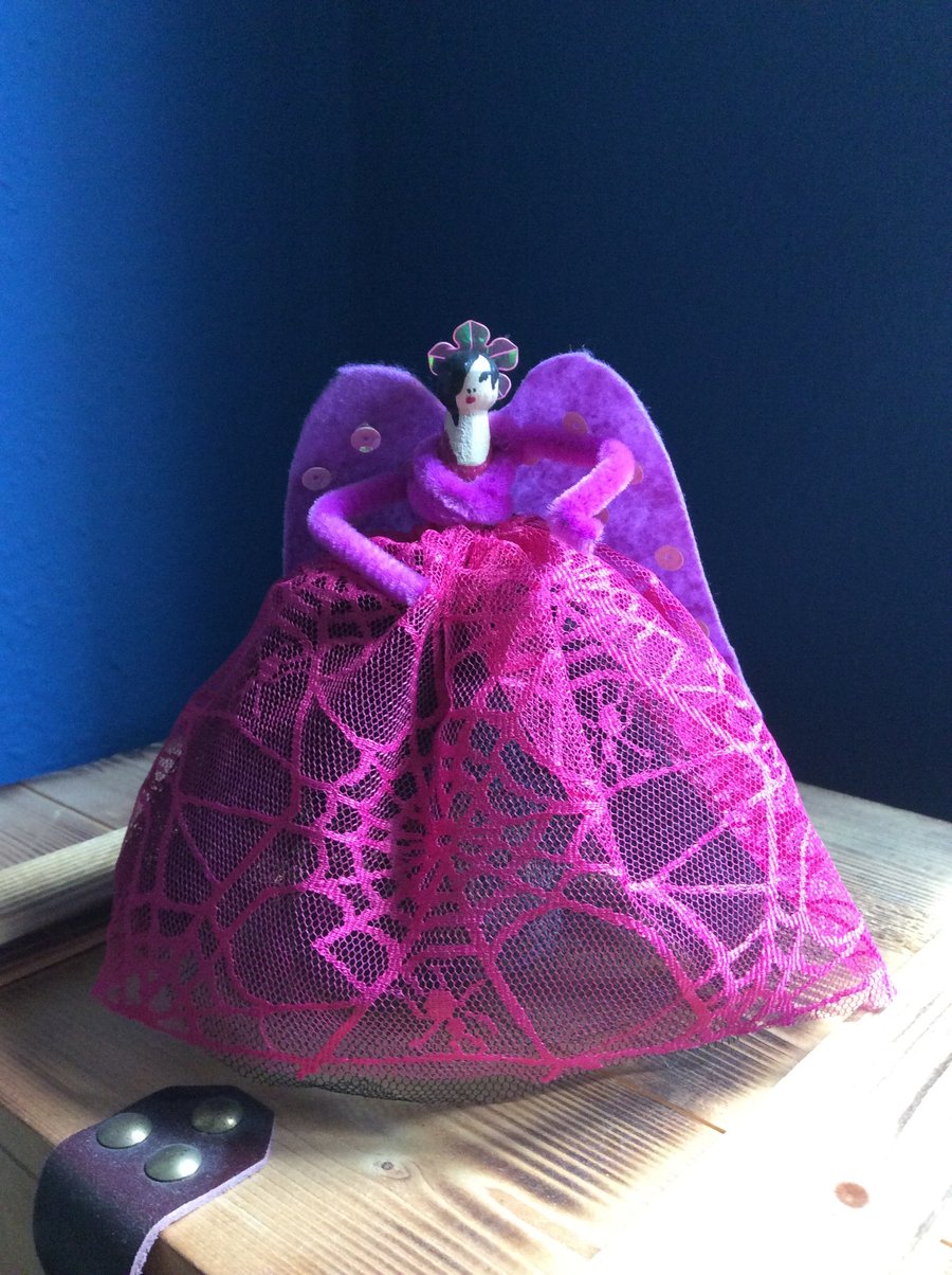 Cerise emo Christmas tree angel