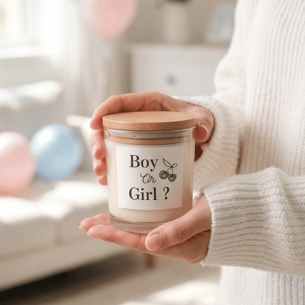 Gender reveal candle 