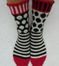 Spots and Stripes Sock Knitting Pattern PDF. Socks 4ply Knitting.  PDF Pattern. - Image 1