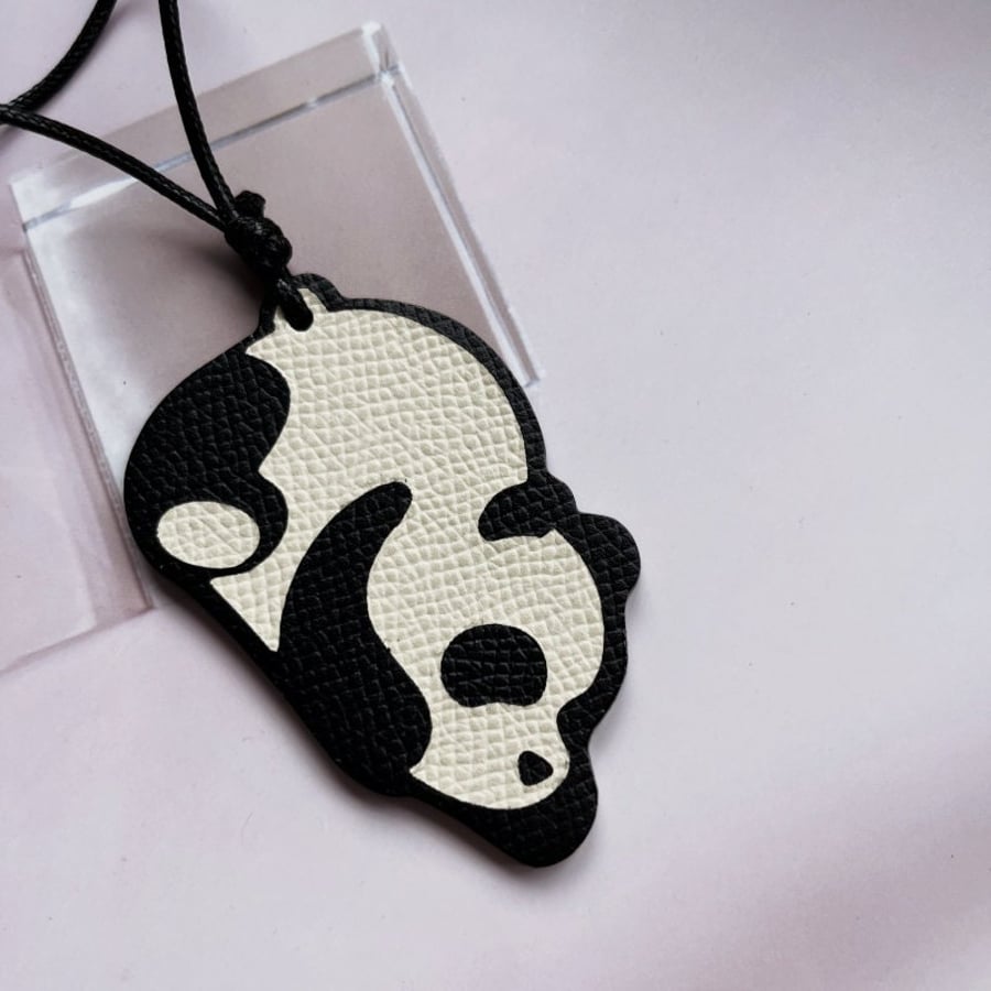 Handmade little panda keychain,Panda Bag charm,handmade panda keyring