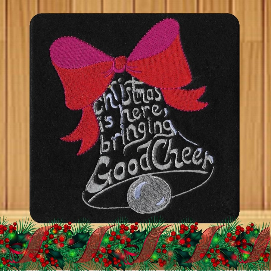 Handmade Christmas is Here Bringing Good Cheer Bell Card
