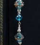 Beaded floral glass bookmark, Christmas gift, Book lovers gift - Image 2