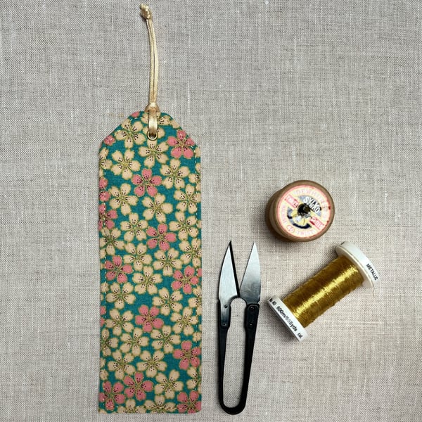 Bookmarks Japanese Fabric Flowers Blossoms