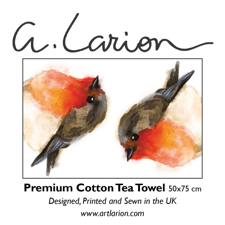 Robin Tea Towel 100% Cotton