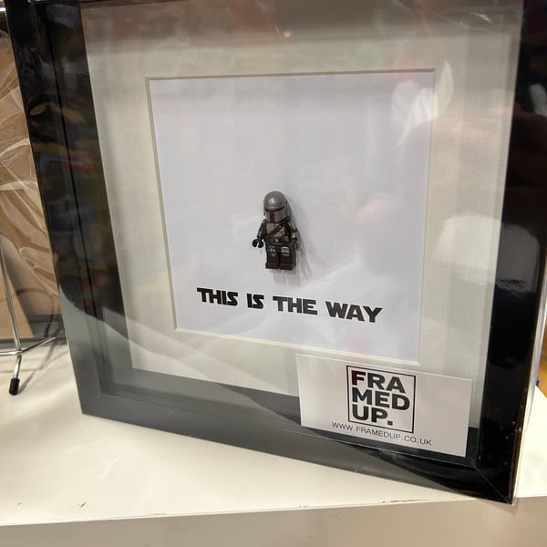 MANDALORIAN - THIS IS THE WAY - Framed Lego minifigure