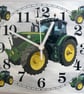 green tractor wall clock tractor clock - Image 1