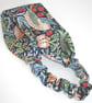 Hairband William Morris Strawberry Thief Headband Navy Blue Elasticated Stretchy
